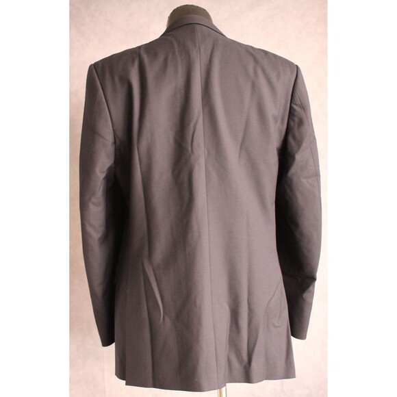 Aquascutum Men's Gold Button Sport Coat Size 42R 100% Wool Navy Blue - Picture 6 of 10